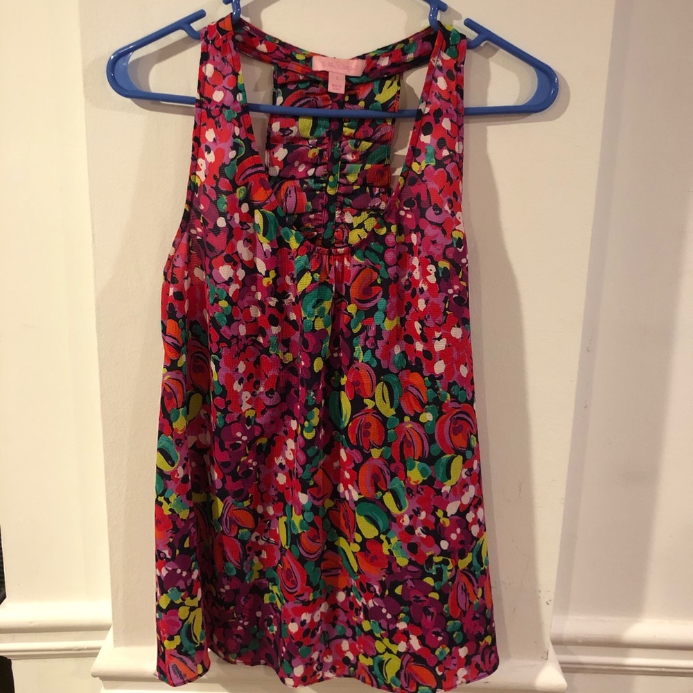 Lilly Pulitzer tank with ruffles